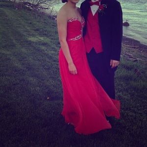 Red prom dress!
